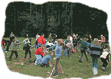 Each team tries to throw as many beer mats as possible into the opponent's field.