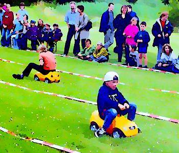 Relay Games with Bobby Cars