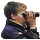 Objects must be recognised with a telescope/binoculars at a distance of 50-100m.