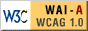 conformance icon, W3C-WAI Web Content Accessibility Guidelines 1.0